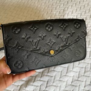 LV black felicie Pochette